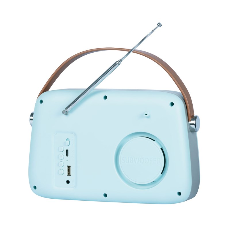 Radio DAB+ vintage sur batterie - arrière