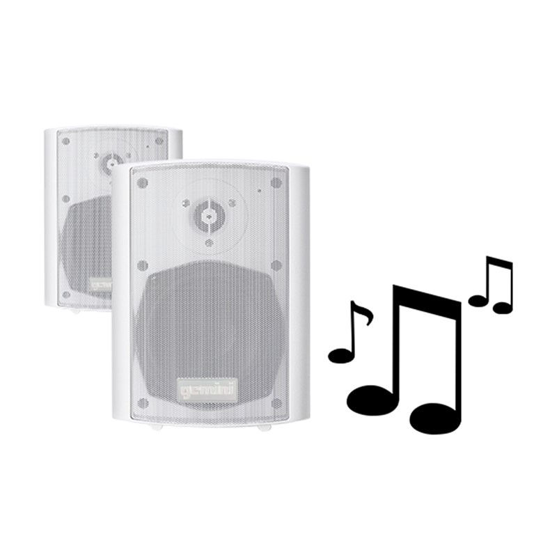 Paire d'enceintes extérieures Bluetooth - IP44 - 100W résistantes