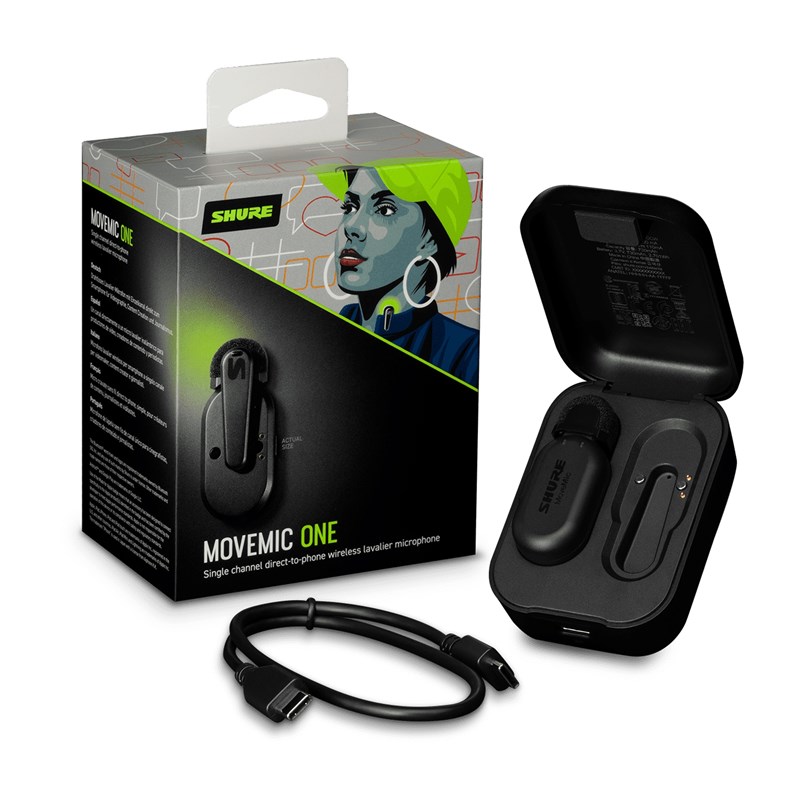 Micro cravate sans fil - audio mobile - 24 bits - étui- MV-ONE-Z6 packaging