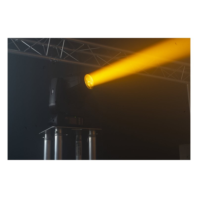 Lyre hybride Beam-Spot-Wash 180W avec DMX et zoom - JAUNE
