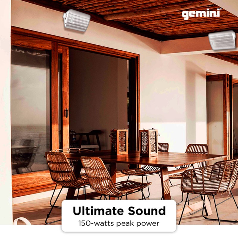 Enceinte extérieure 150W - 2 voies - Bluetooth - IP44 stéréo