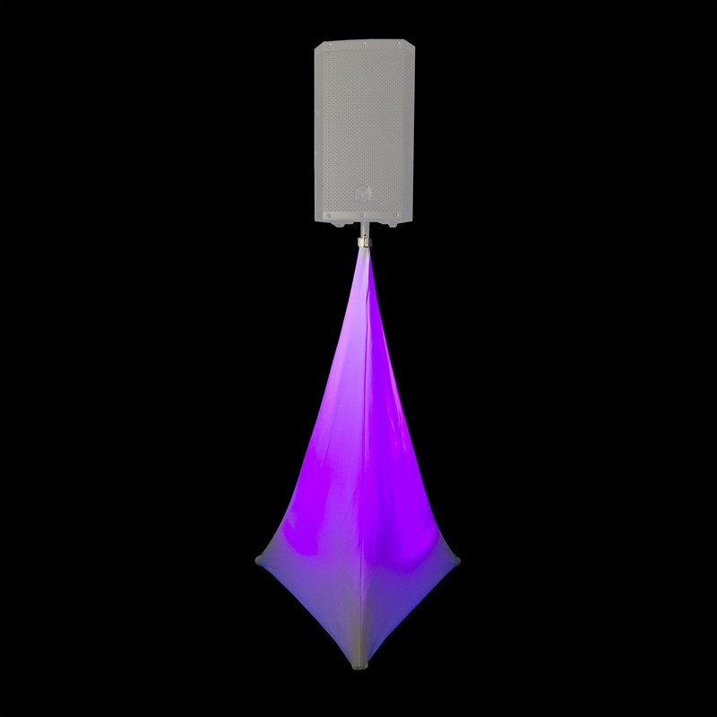 Triangulaire lycra noir pour pied ou support sono