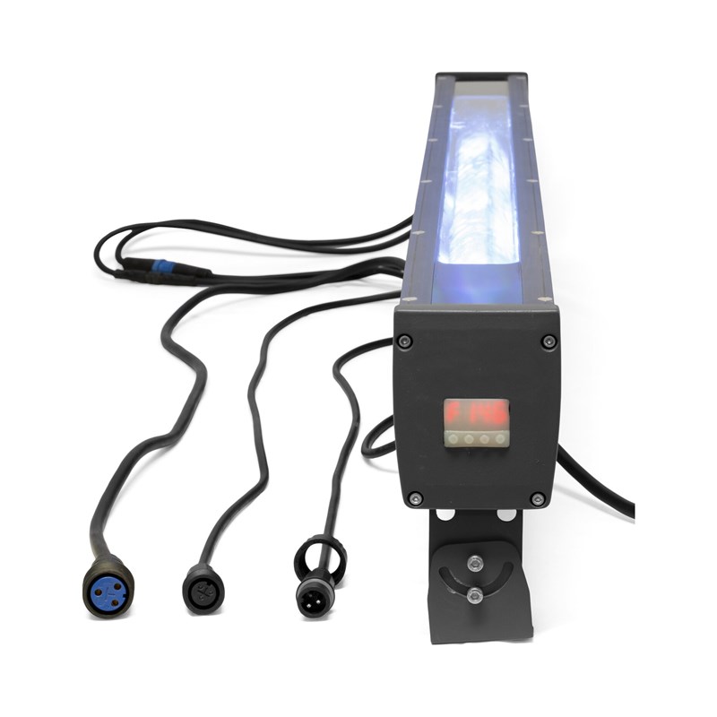 Barre Effet Eau LED 120W – 3x40W RGBW, Étanche IP65 - connectiques