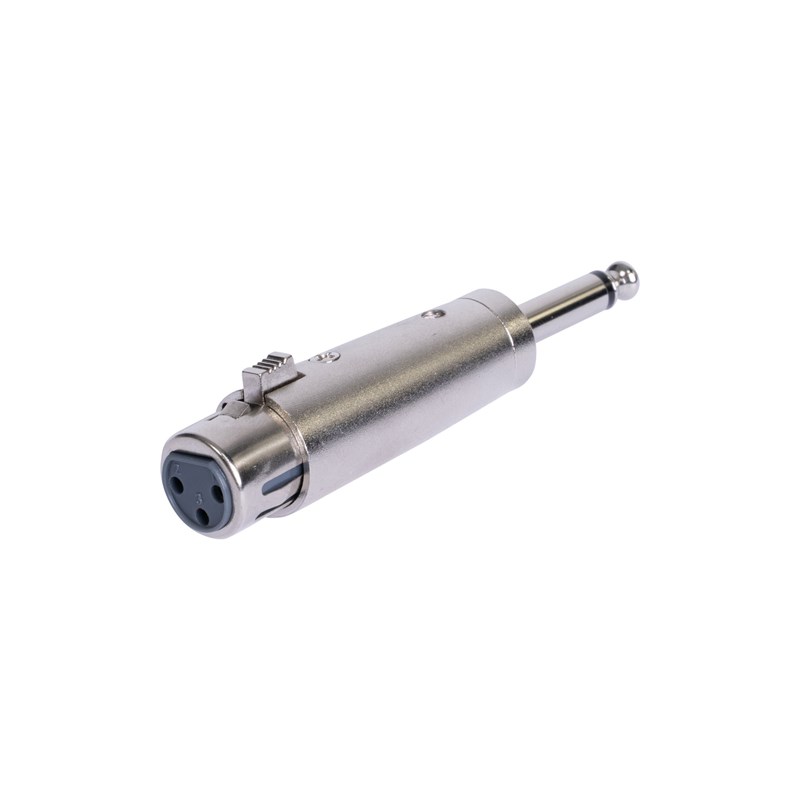 Adaptateur XLR Femelle - Jack 6.35 Male mono