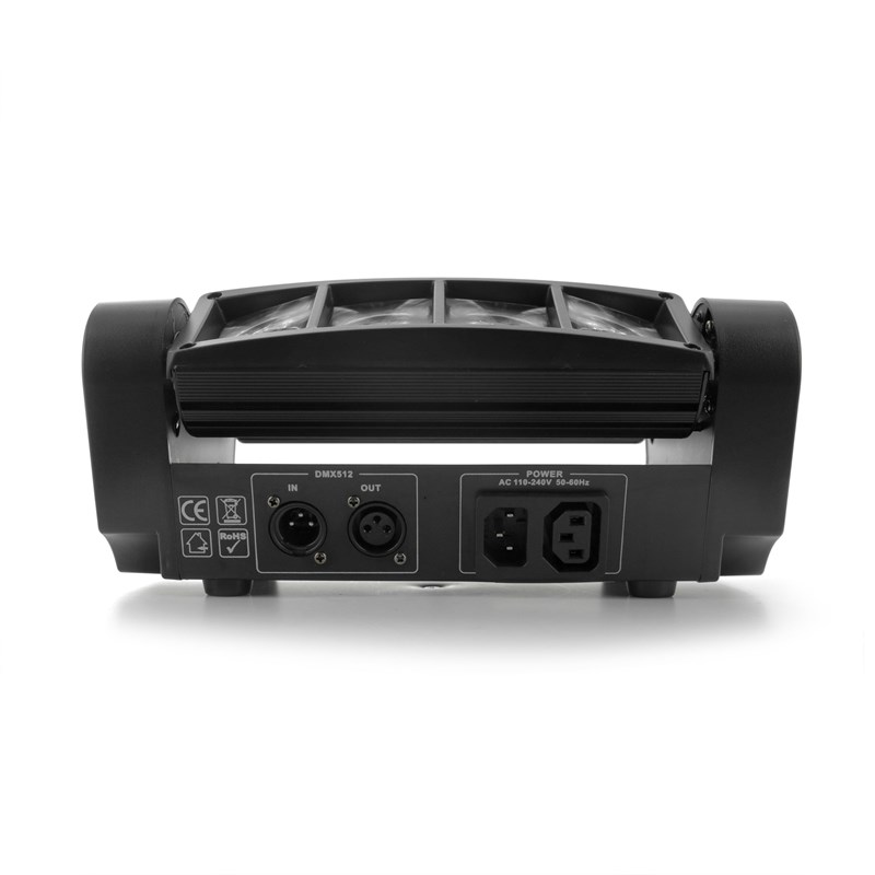 Jeu de lumière effet Beam - 8 LED CREE 3W RGBW multicolore