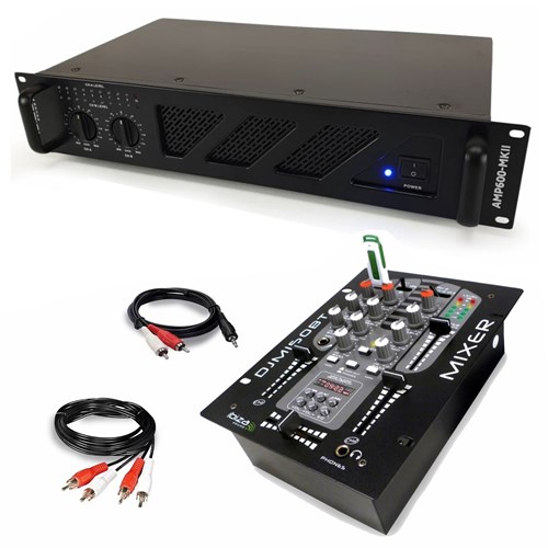 PACK AMPLI SONO 960W - AMP600-MKII + DJM150USB-BT