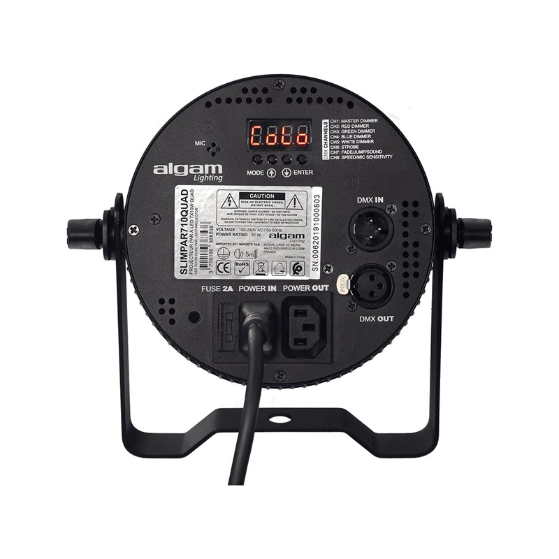 Projecteur LED RGBW 7x10W - DMX - lyre & télécommande - Ambiance