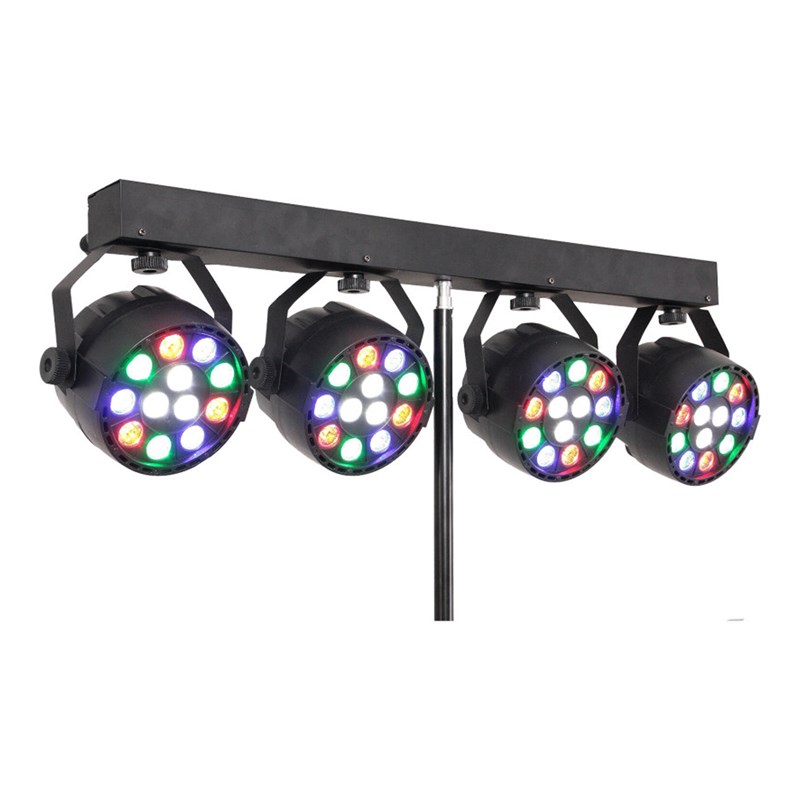 Support lumière 4 projecteurs PAR 12x1W RGB - BOOST-LIGHT70