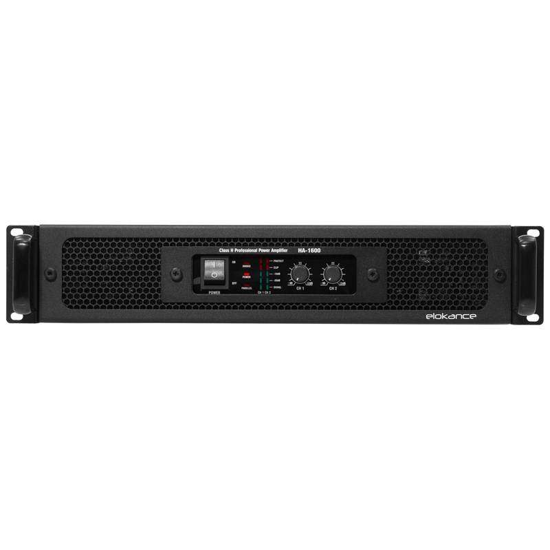 Amplificateur sonorisation 2 canaux - 800W - HP/LP - Elokance - HA 1600 face