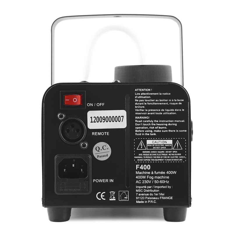 Machine fumée 400W - 2 machines à bulles LED liquides