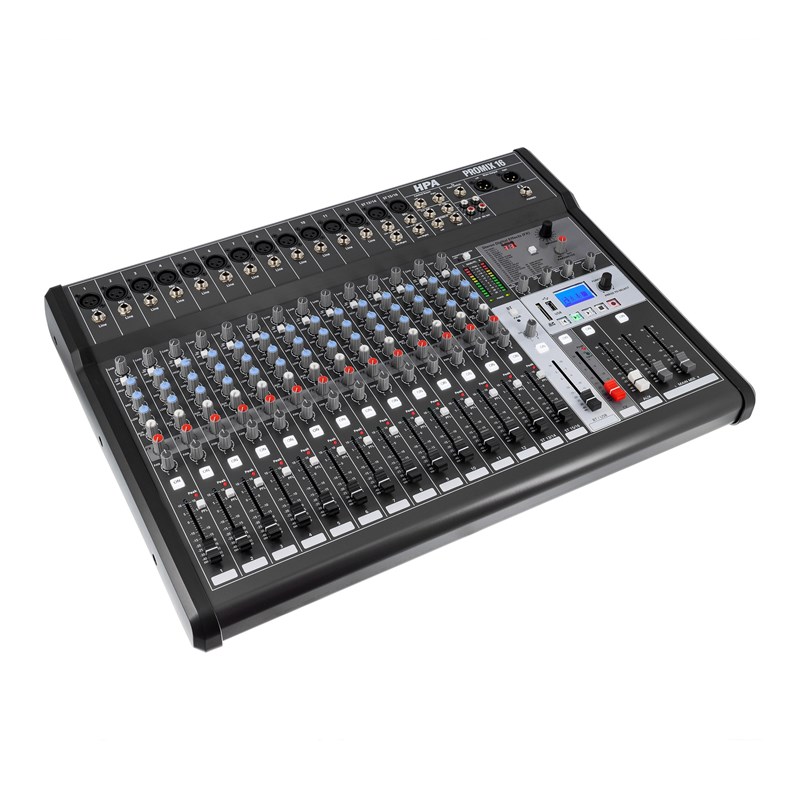 Console de mixage 16 canaux avec multi-effets, USB