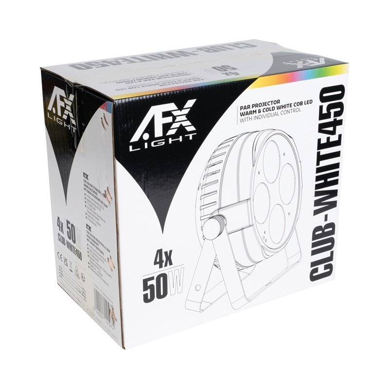 Projecteur PARLED 4x50W Blanc - DJ COB