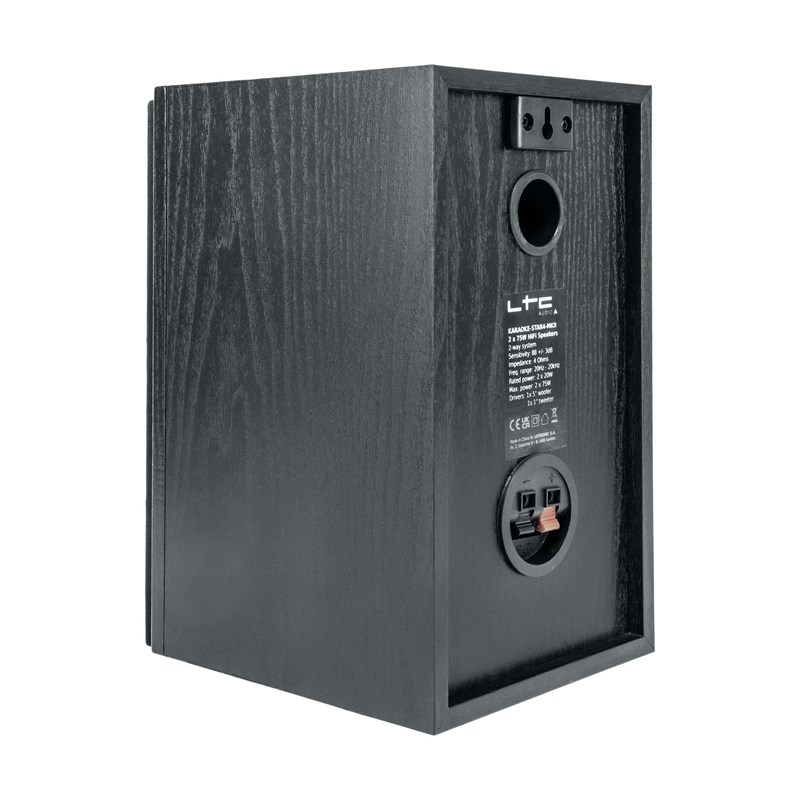 Pack Karaoké 2x75W - 2 enceintes, 2 micros & 1 ampli fête