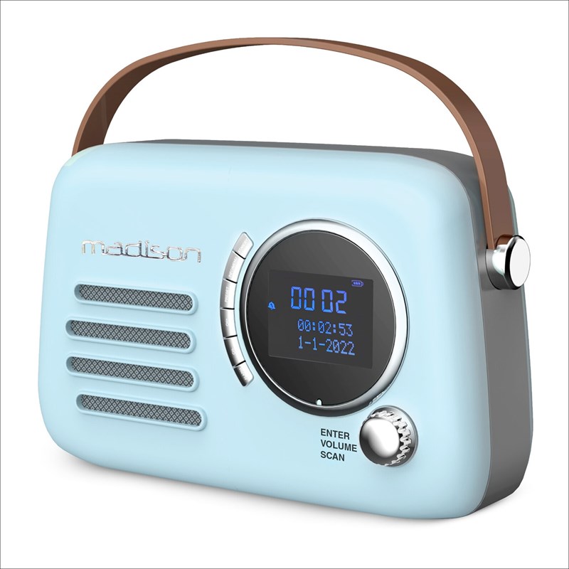 Radio DAB+ vintage sur batterie - BT, USB