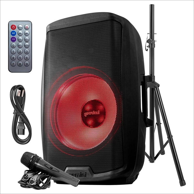 Pack enceinte active 15" 2000W LED Bluetooth