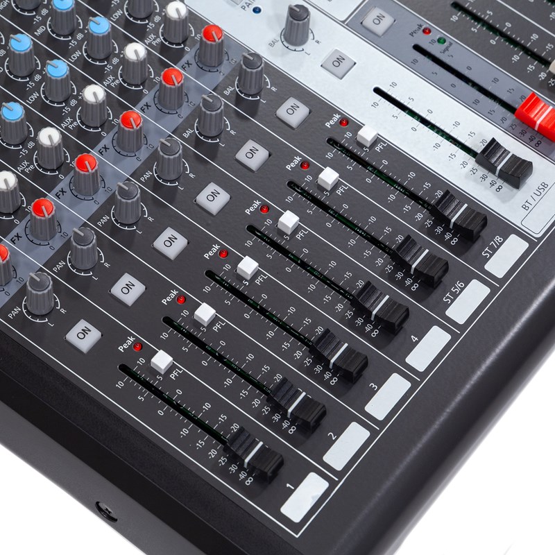 Console de mixage 8 canaux - fader