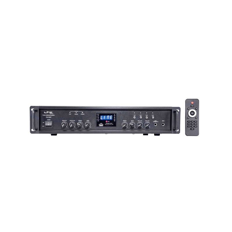 AMPLIFICATEUR PUBLIC ADDRESS 4 ZONES - 90W usb