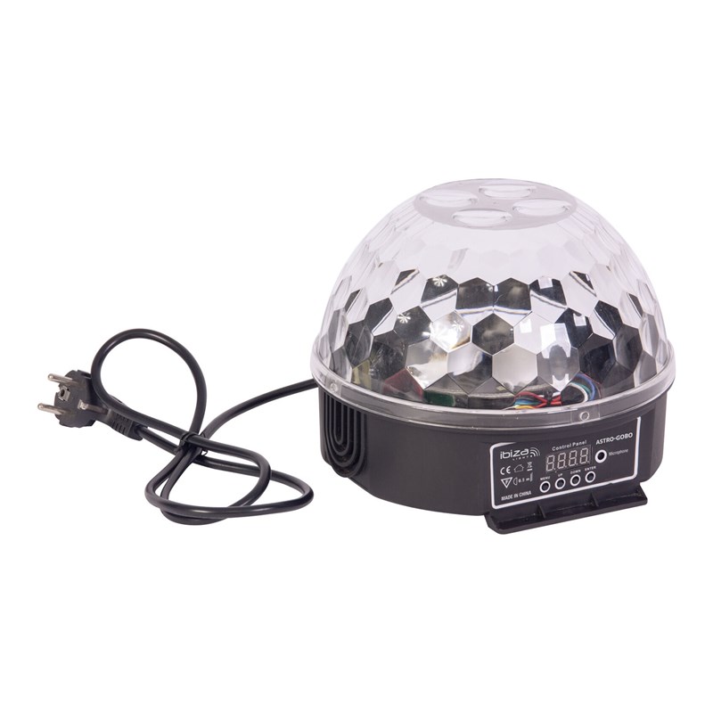 Effet lumière combiné Astro Gobo LED RGBW 2-en-1 - Alimentation