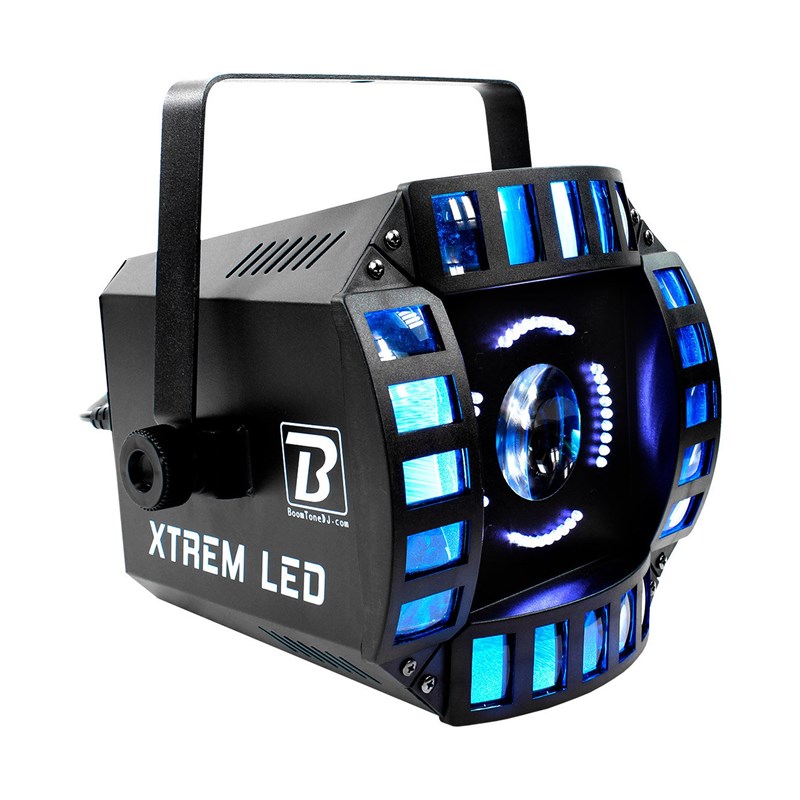 Jeu de lumière LED 3-en-1 - Derby, Moonflower & Strobe BoomTone DJ - XTREM LED