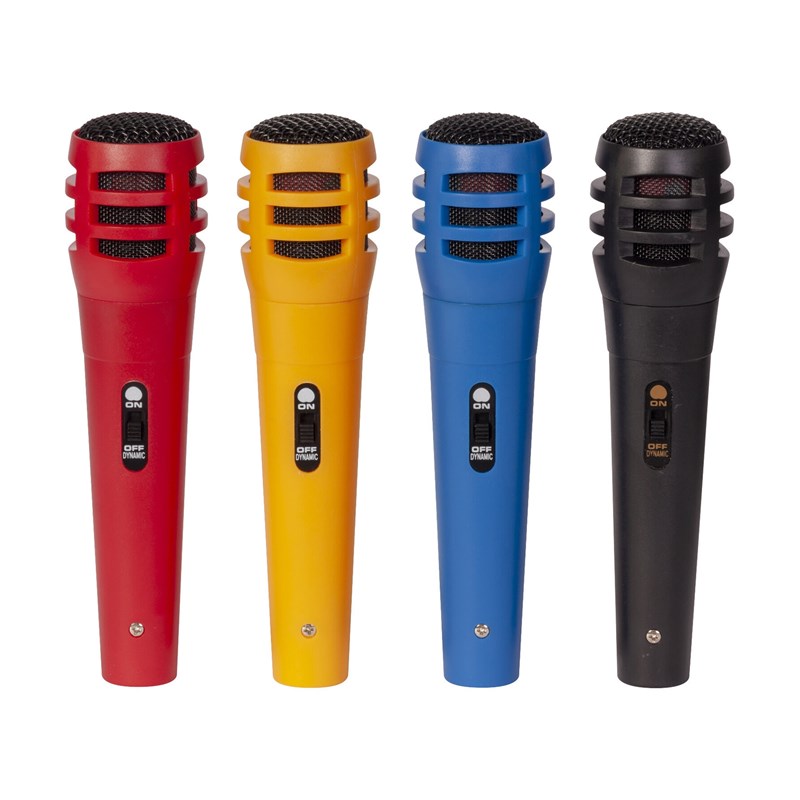 MICROPHONE SET 4PCS COLOR - EXCLU CONFO