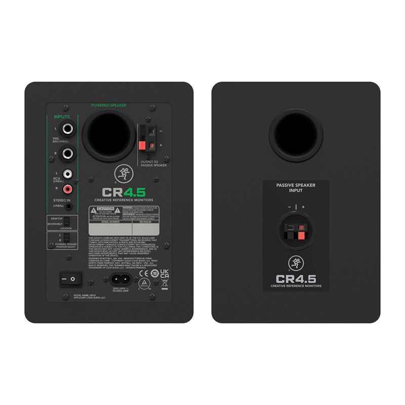Enceintes monitoring actives 4,5" - Paire stéréo