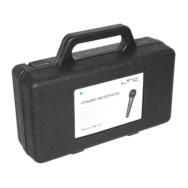 Microphone dynamique 600 ohms avec câble et mallette - malette LTC DM126