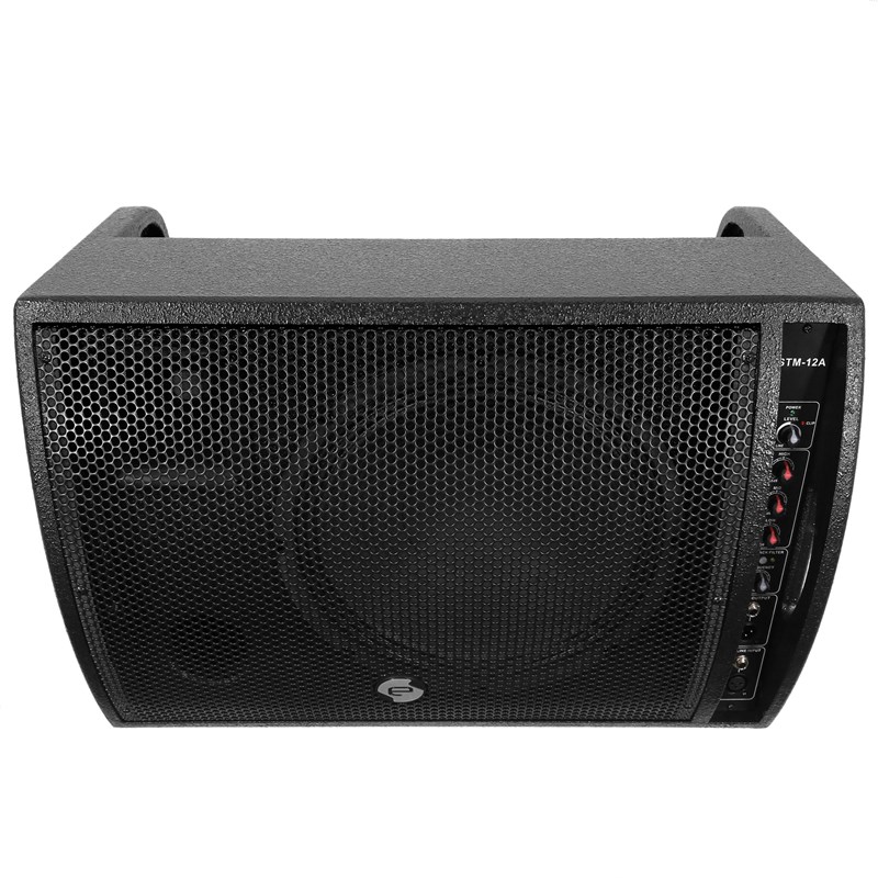 Enceinte retour scène 180W - HP 12" & Filtre anti-larsen - Elokance - STM 12A interface
