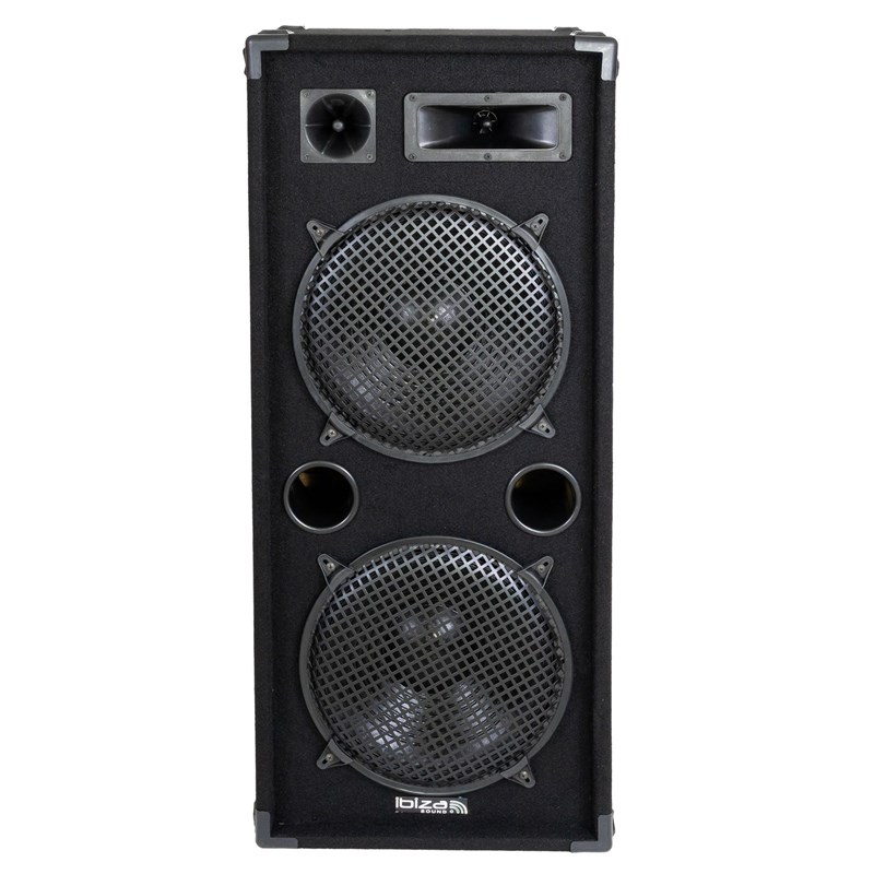 Enceinte sono passive 600W RMS double boomer 38 cm - face
