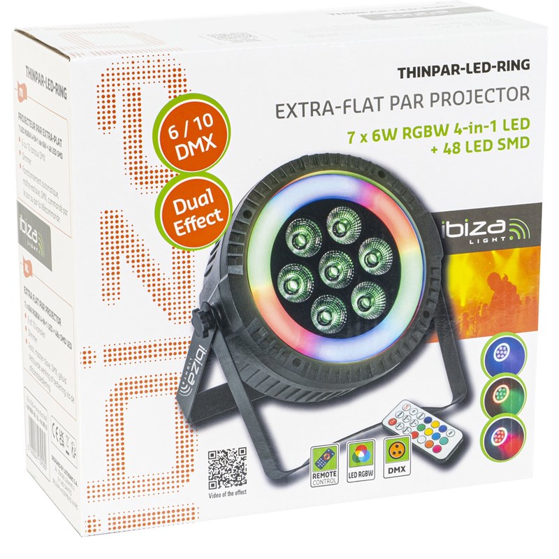 Projecteur Ibiza Light THINPAR-LED-RING CARTON