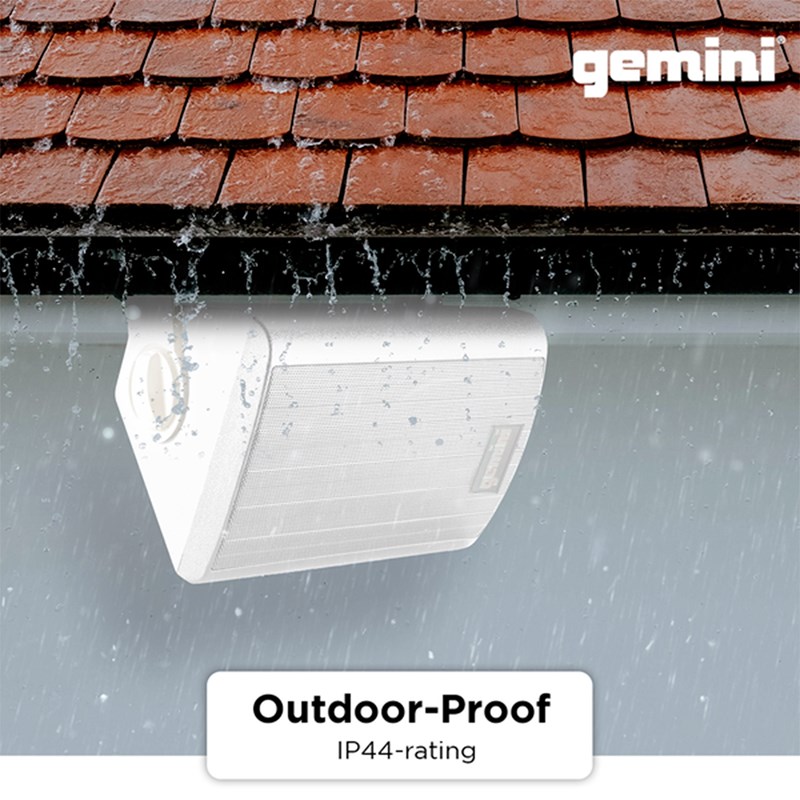 Paire d'enceintes extérieures Bluetooth - IP44 - 100W mur