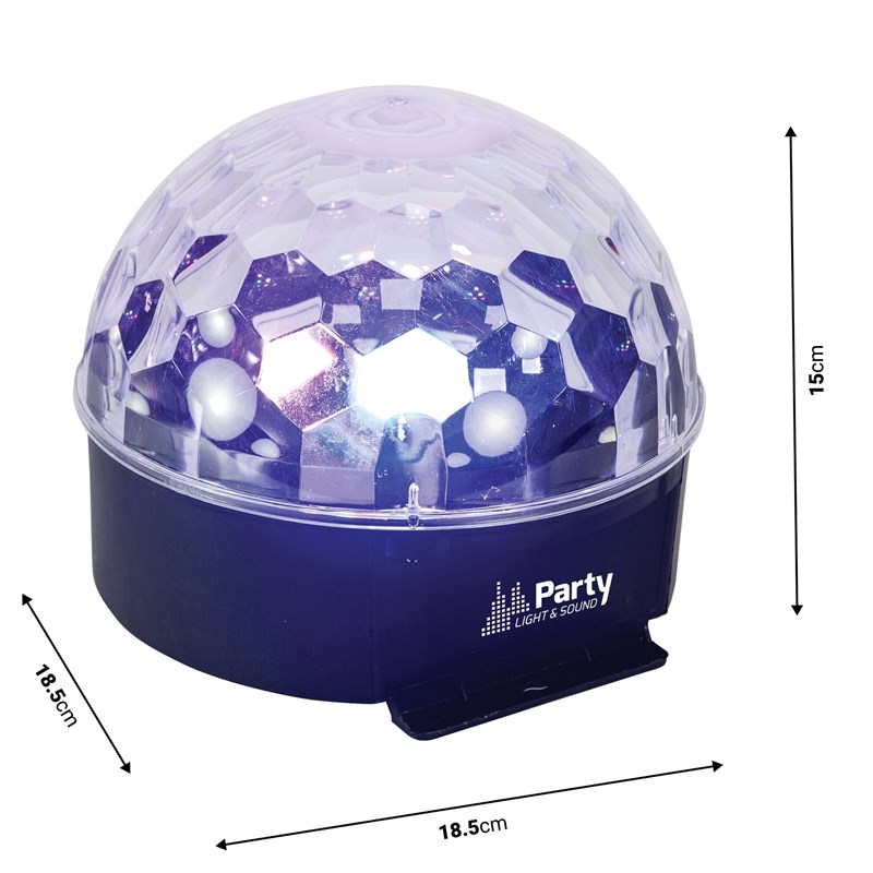 Effet lumière Astro LED 6 couleurs 200 rayons - dimensions