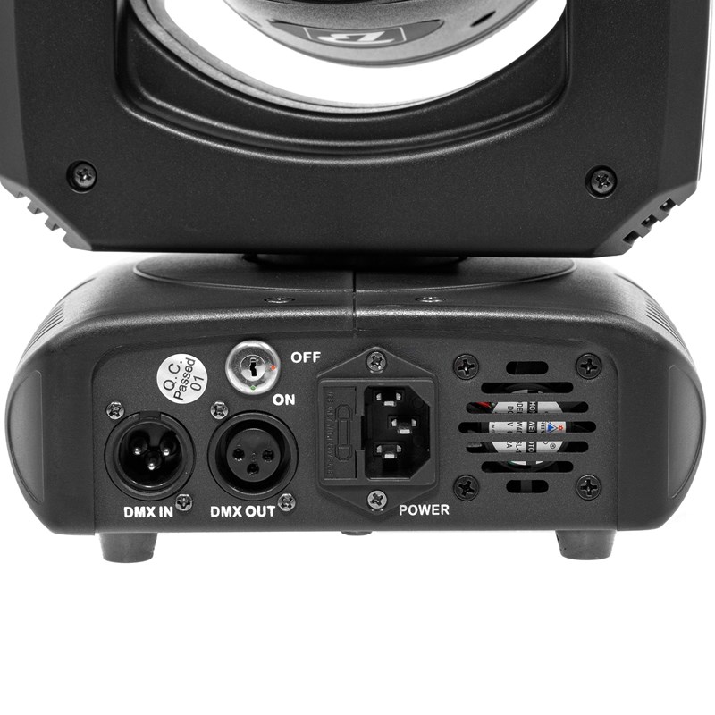 Lyre LED effet tournant – 6x10W + laser vert – DMX - Moving Bee FX-LZR interface