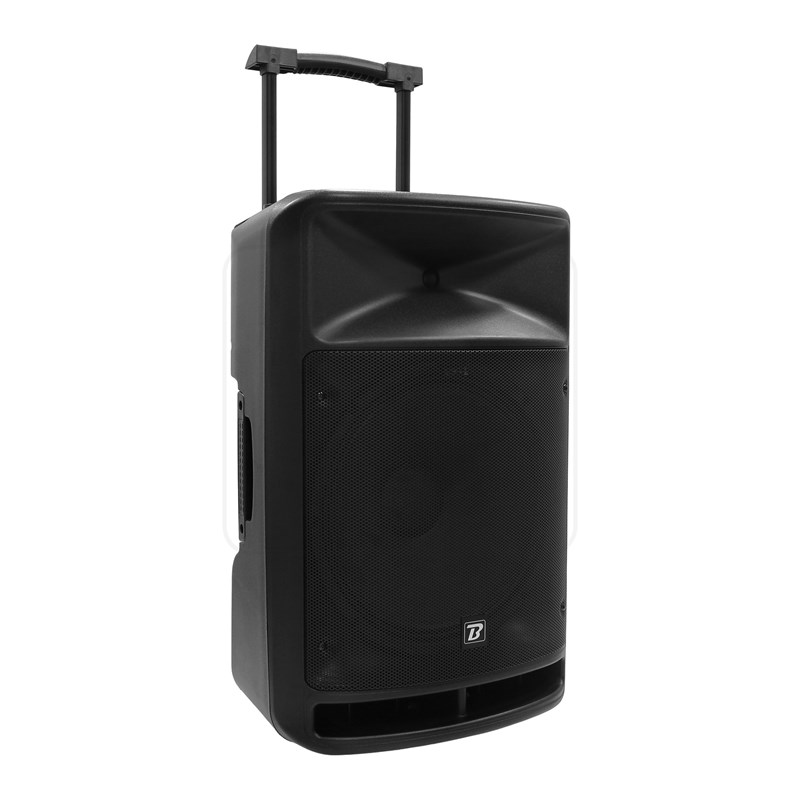 Système de son portable 15" - 800W - 2 micros VHF & TWS - BoomTone DJ - TravelSound15-VHF trollet