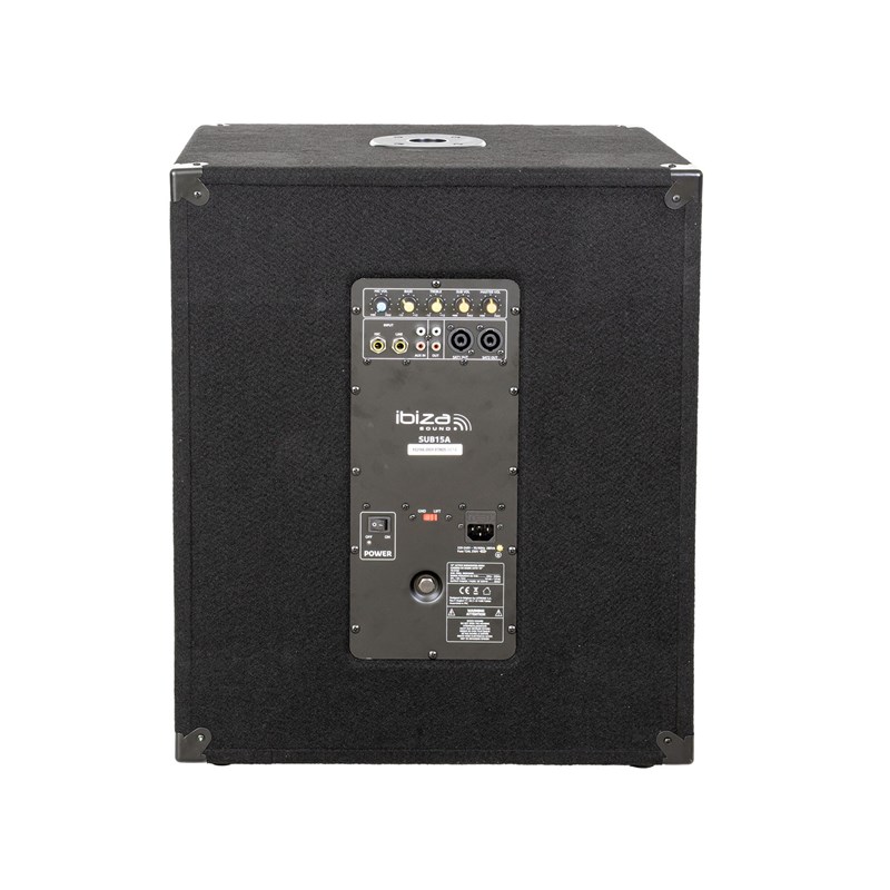 Caisson basses actif 15” 800W puissant pour sono - SUB15A arrière