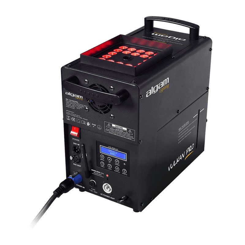 Machine effet CO2 LED 1500W - DMX - verticale/horizontale - Powercon