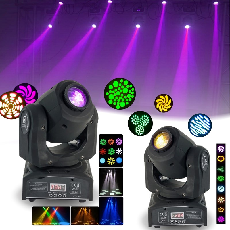 Pack 4 Lyres DMX 10W - 4 Supports