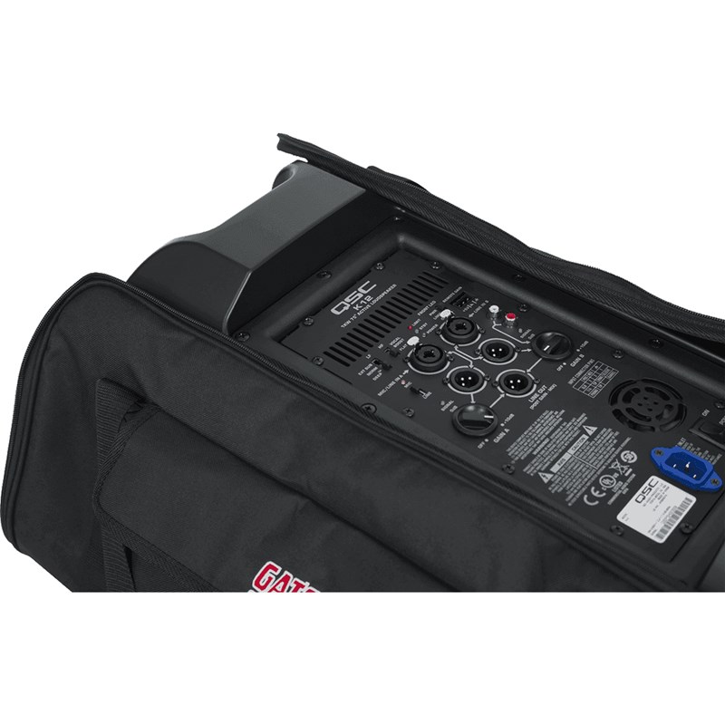 Housse tote enceinte 12" - Nylon rembourré - HGF GPA-TOTE12 ouverture arrière