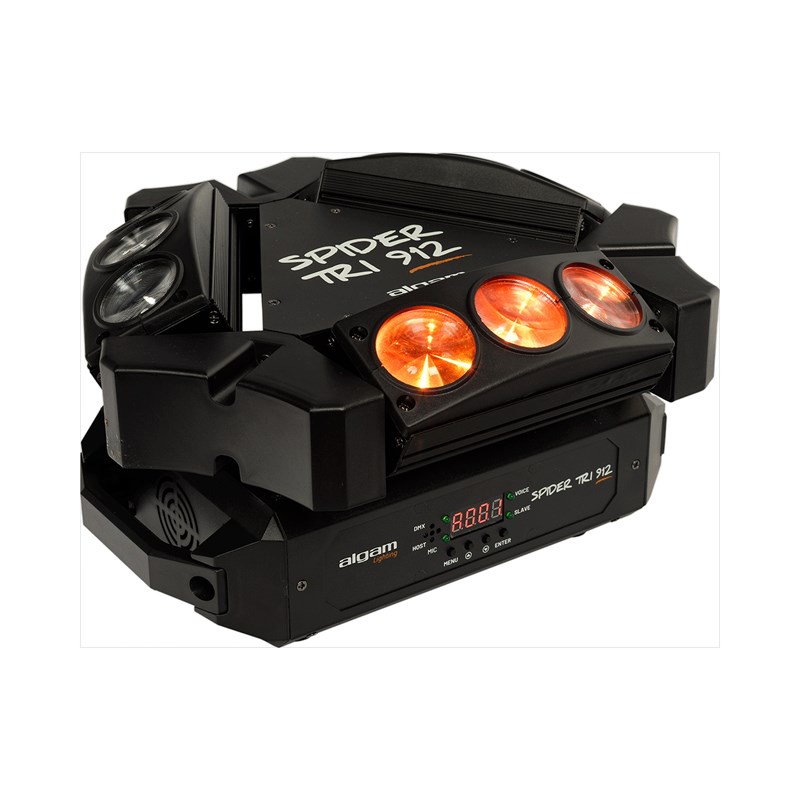 Mini-Barres Motorisées Beam - 9 x 12W jeu lumiere