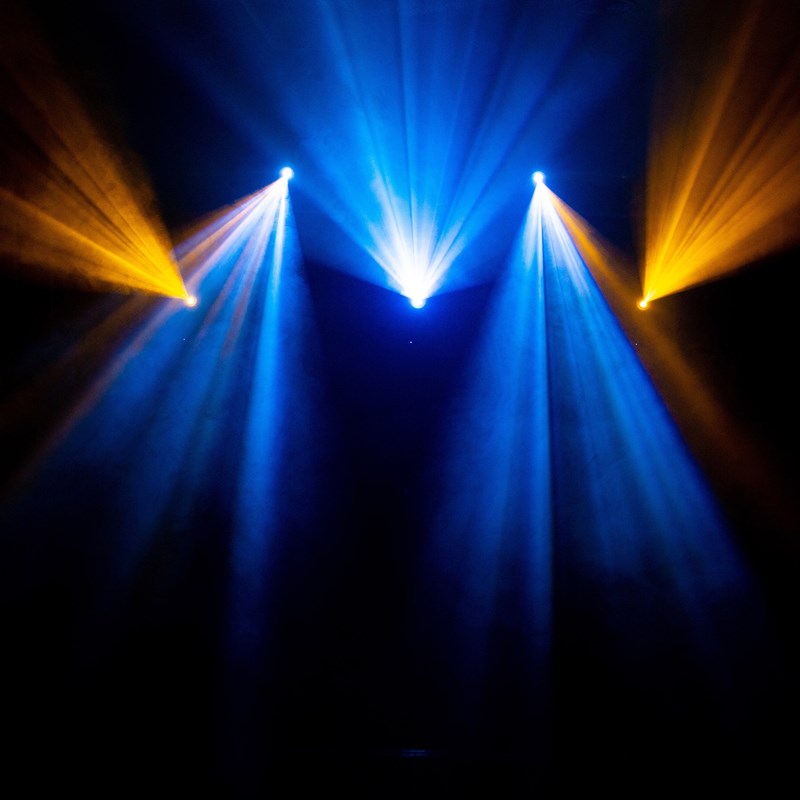 Lyre spot LED 100W - Gobo rotatifs - DMX lumineux