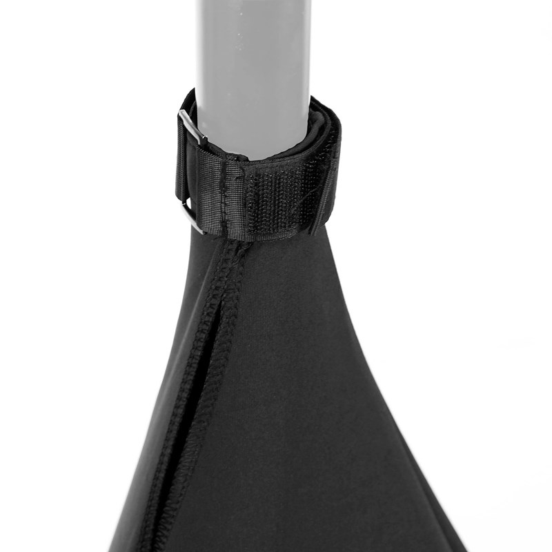 Triangulaire en lycra noir pour pied ou support