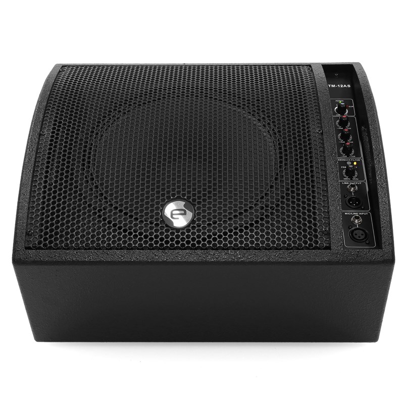 Enceinte retour scène 180W - Compacte & Filtre anti-larsen - Elokance - STM 12AS face