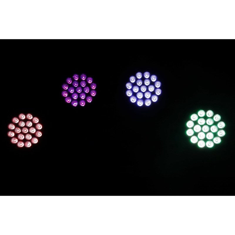 Projecteur PAR LED 19x10W RGBW - IP65 DMX Télécommande