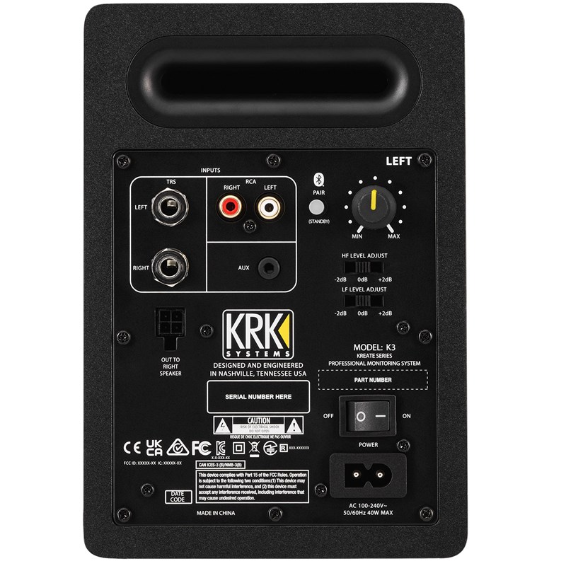 KRK Kreate 3 (la paire) arrière module