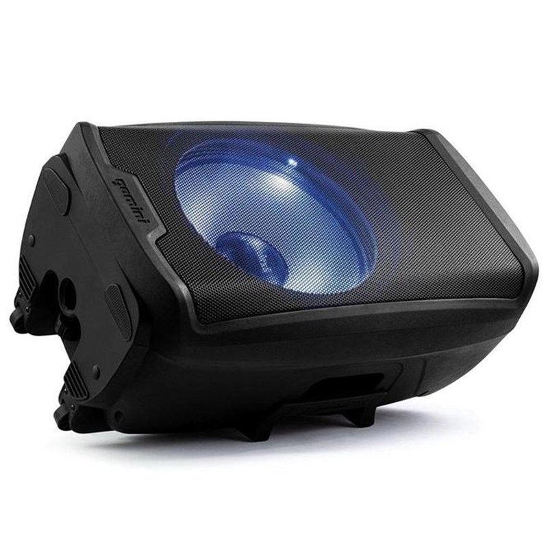 Enceinte active 15" 2000W LED Bluetooth noir - bain