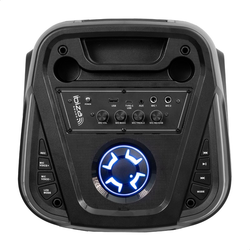 Enceinte Karaoké - 2 x 10" 1000W - 2 micros