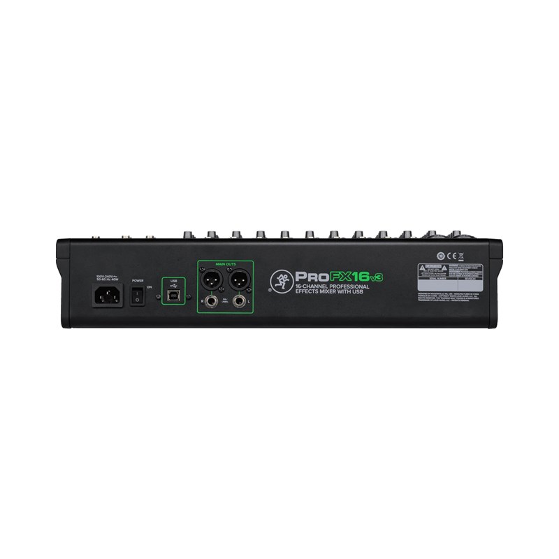 Table de Mixage Console - USB 16 canaux FX connectique