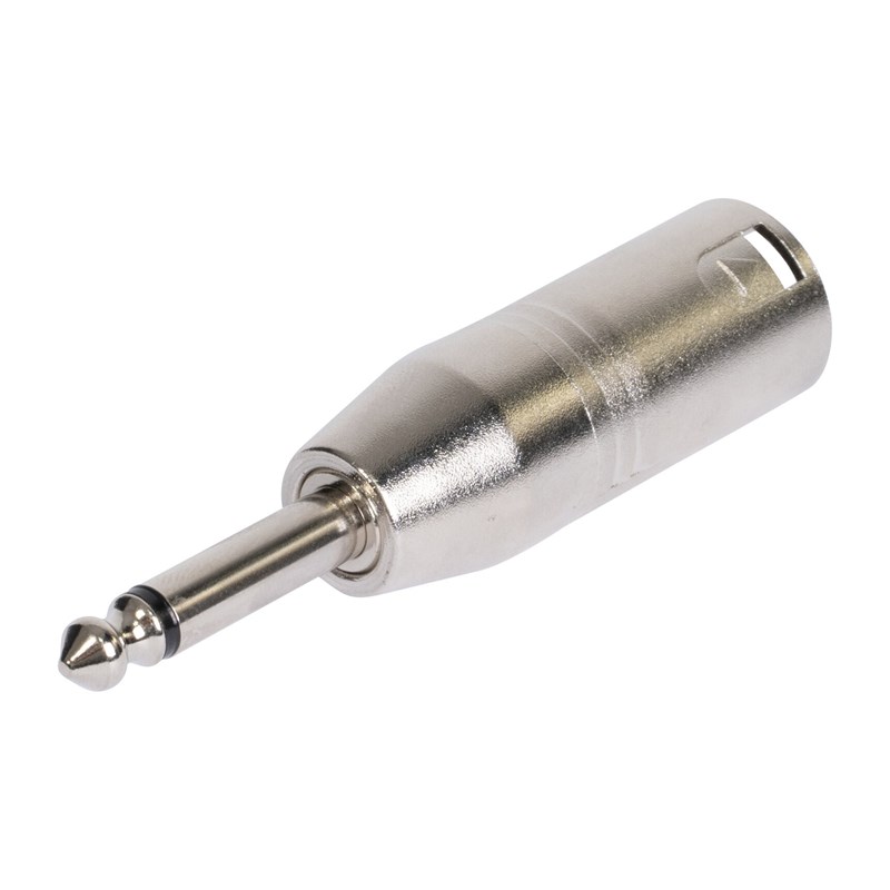 ADAPTATEUR XLR MALE - JACK 6.3mm MONO MALE