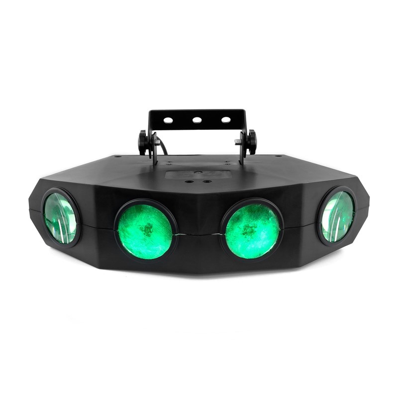 Effet à LED RGBWA multifaisceaux - 4 lentilles lumière