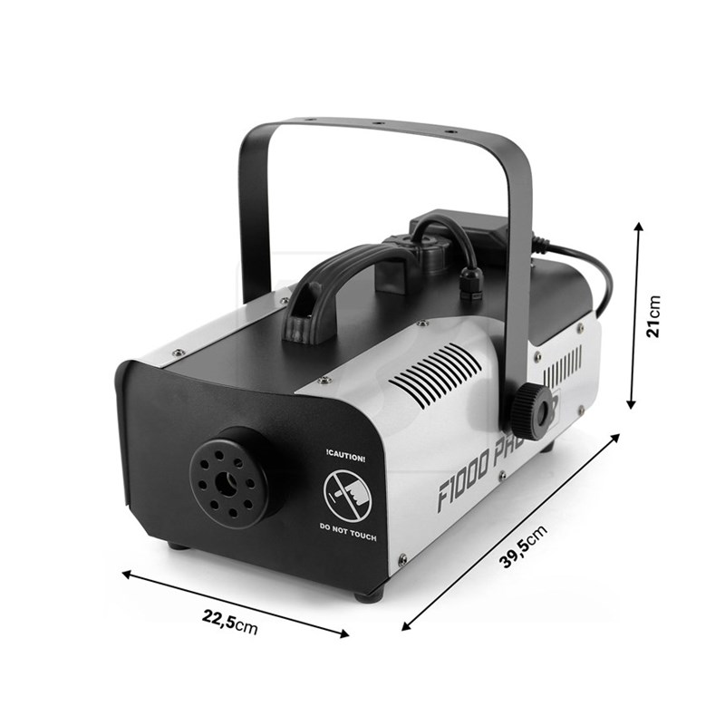 Pack Machine Fumée Professionnelle 1000W BoomToneDJ F1000PRO 2 télécommandes - Multiprise 8 Voies -