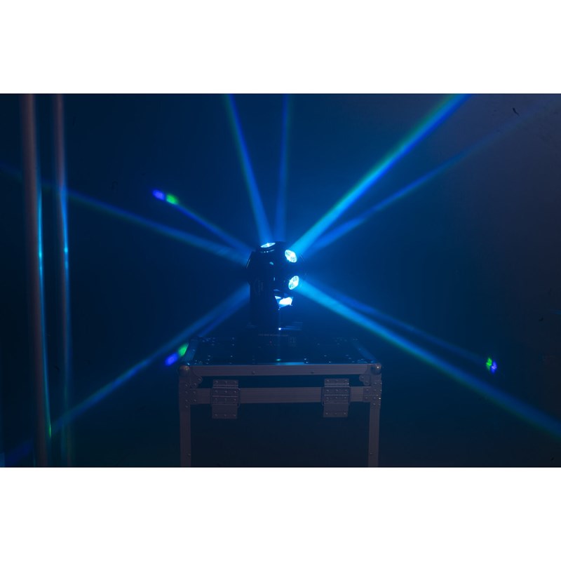 Effet de lumière Lyre DMX à LED RGBW 4-en-1 Ibiza Light E-COSMOS 12x10W